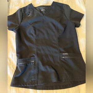 Used Jaanuu Black Scrub Top